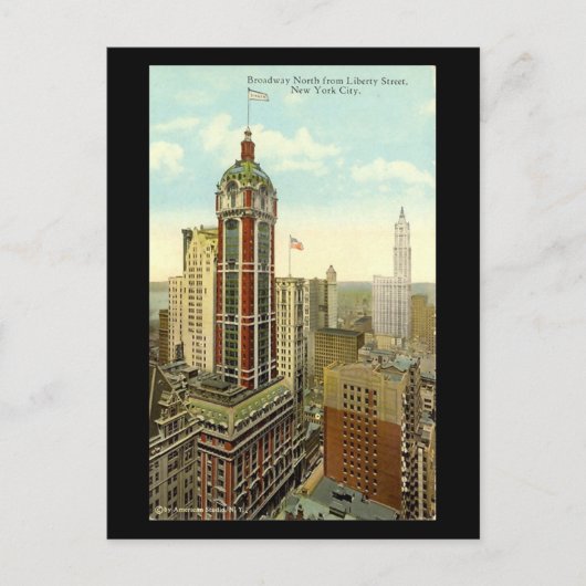 Ancienne carte postale - Broadway, New York (Devant)
