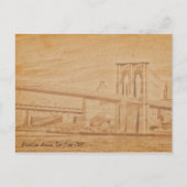 ancienne carte postale Brooklyn Bridge (Devant)