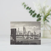 Ancienne carte postale - Brooklyn Bridge, NYC (Debout devant)