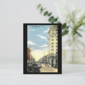 Ancienne carte postale, Broughton St, Savannah, Gé (Debout devant)