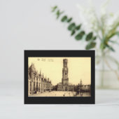 Ancienne carte postale, Bruges (Debout devant)