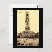 Ancienne carte postale, Bruges (Devant / Derrière)