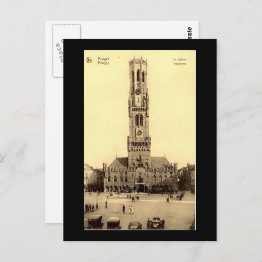 Ancienne carte postale, Bruges (Devant / Derrière)