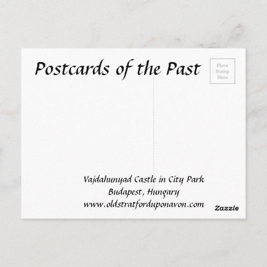 Ancienne carte postale - Budapest, Hongrie (Dos)