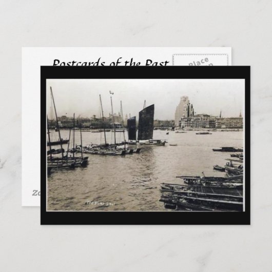 Ancienne carte postale - Bund, Shanghai, Chine (Devant / Derrière)