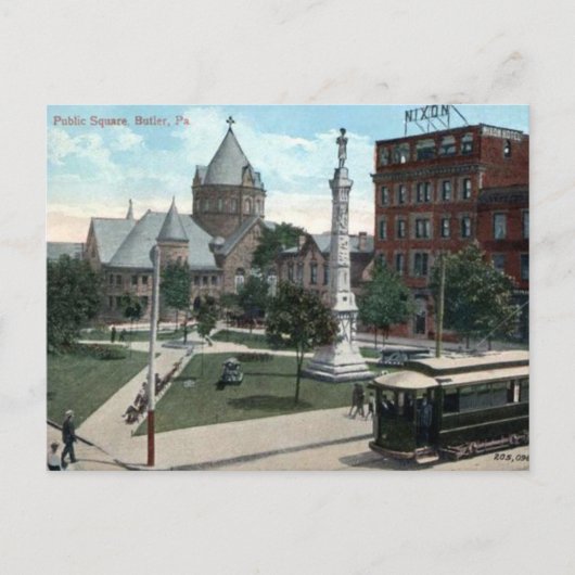 Ancienne carte postale - Butler, Pennsylvanie (Devant)