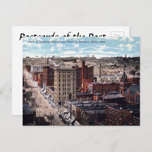 Ancienne carte postale - Butte, Montana, États-Uni (Devant / Derrière)