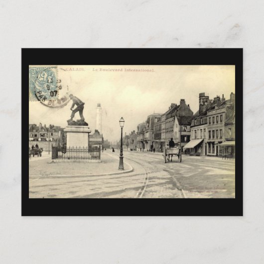 Ancienne carte postale - Calais, Boulevard Interna (Devant)
