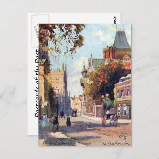 Ancienne carte postale - Cambridge (Devant / Derrière)