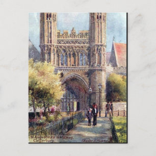 Ancienne carte postale - Canterbury, Passerelle St