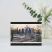 Ancienne carte postale - Capitol Building, Augusta (Debout devant)