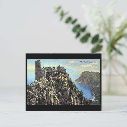 Ancienne carte postale - Capri, Italie (Debout devant)