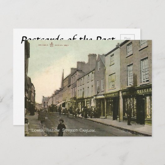 Ancienne carte postale - Carlow, Irlande (Devant / Derrière)
