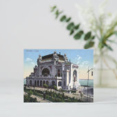 Ancienne carte postale - Casino, Constanta, Rouman (Debout devant)
