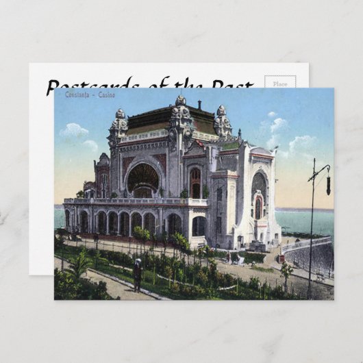Ancienne carte postale - Casino, Constanta, Rouman (Devant / Derrière)