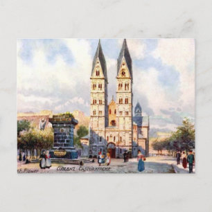 Ancienne carte postale - Castorkirche, Koblenz, Al