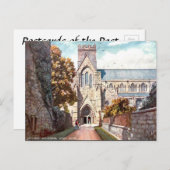 Ancienne carte postale - Cathédrale de Carlisle (Devant / Derrière)