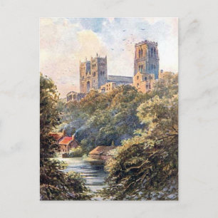 Ancienne carte postale - Cathédrale de Durham