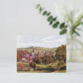 Ancienne carte postale - Cathédrale de Wells, Some (Debout devant)