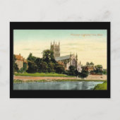 Ancienne carte postale - Cathédrale de Worcester (Devant)