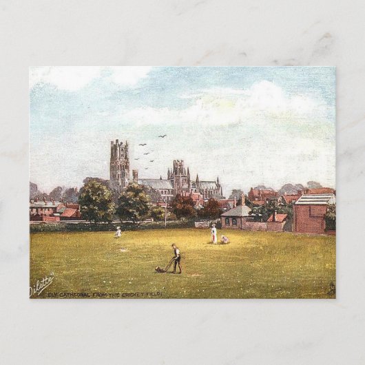 Ancienne carte postale - Cathédrale Ely, Cambridge (Devant)