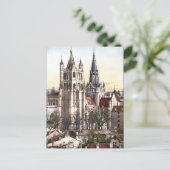 Ancienne carte postale - Cathédrale, Lausanne, Sui (Debout devant)