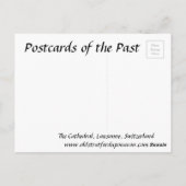 Ancienne carte postale - Cathédrale, Lausanne, Sui (Dos)