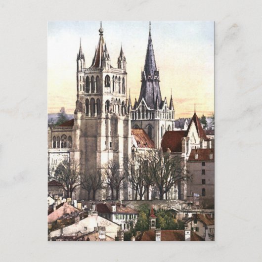 Ancienne carte postale - Cathédrale, Lausanne, Sui (Devant)