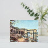 Ancienne carte postale - Cawnpore (Kanpur), Inde (Debout devant)