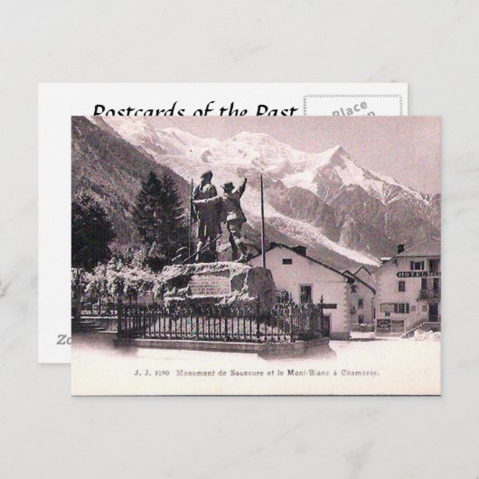 Ancienne carte postale - Chamonix et Mont Blanc (Devant / Derrière)