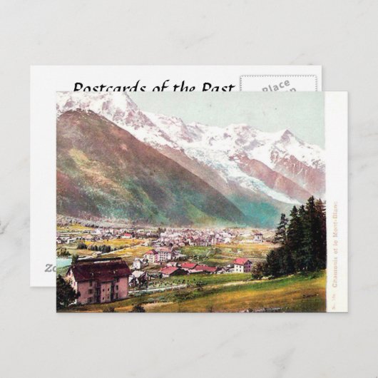 Ancienne carte postale - Chamonix et Mont Blanc (Devant / Derrière)