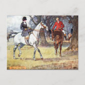 Ancienne carte postale - chasse au renard (Devant)