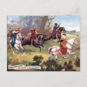 Ancienne carte postale - chasse au renard (Devant)