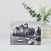 Ancienne carte postale - Château de Chillon, Suiss (Debout devant)