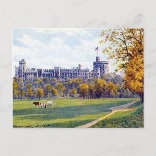 Ancienne carte postale - Château de Windsor, Front (Devant)