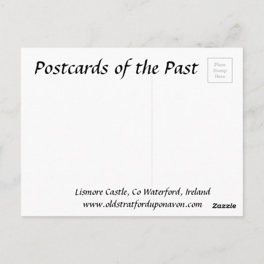 Ancienne carte postale - Château Lismore, Co Water (Dos)