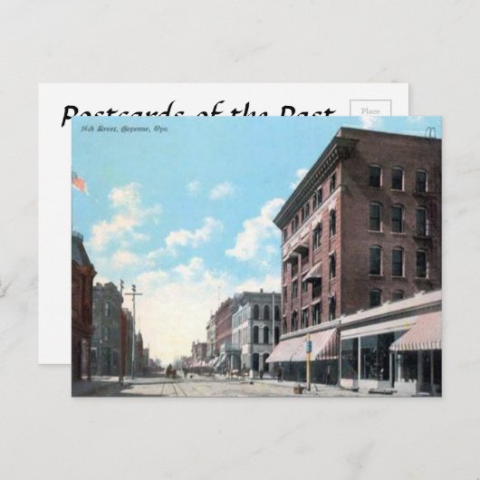 Ancienne carte postale - Cheyenne, Wyoming (Devant / Derrière)