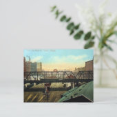 Ancienne carte postale - Chicago, Illinois (Debout devant)