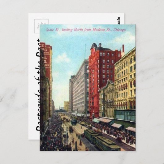 Ancienne carte postale - Chicago, Illinois (Devant / Derrière)