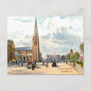 Ancienne carte postale - Christchurch, NZ
