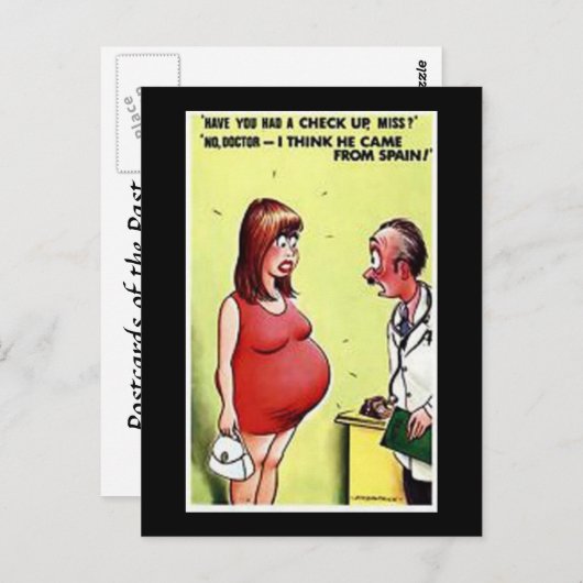 Ancienne carte postale comique (Devant / Derrière)