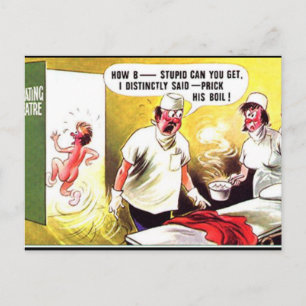 Ancienne carte postale comique