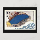 Ancienne carte postale comique - Char-a-banc (Devant)