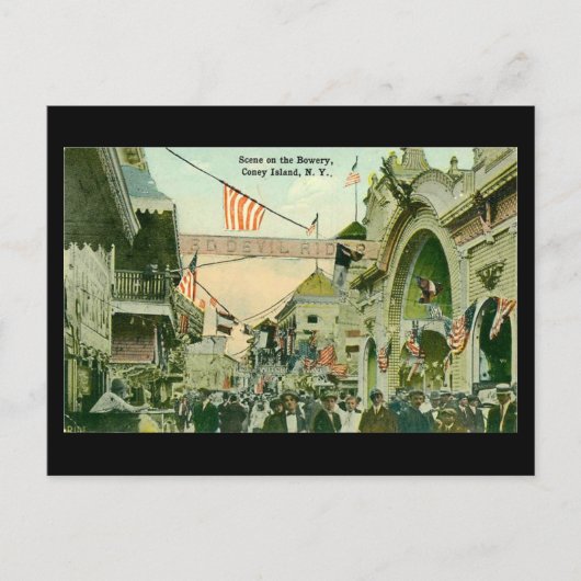 Ancienne carte postale - Coney Island, New York (Devant)