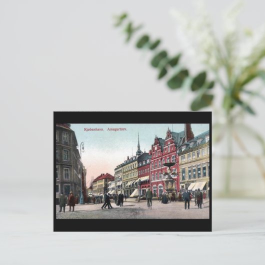 Ancienne carte postale - Copenhague, Danemark (Debout devant)