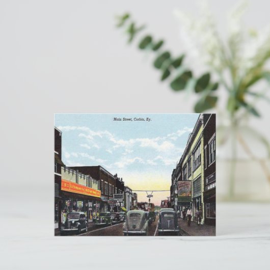 Ancienne carte postale - Corbin, Kentucky, États-U (Debout devant)