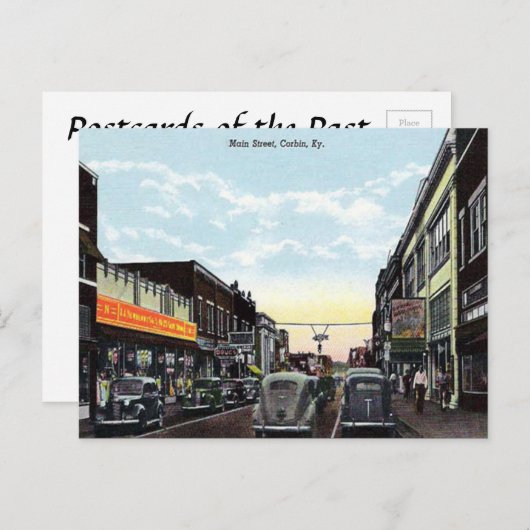 Ancienne carte postale - Corbin, Kentucky, États-U (Devant / Derrière)