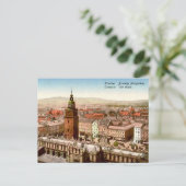 Ancienne carte postale - Cracovie, Pologne (Debout devant)