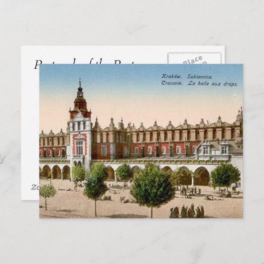 Ancienne carte postale - Cracovie, Pologne (Devant / Derrière)