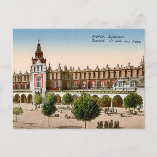 Ancienne carte postale - Cracovie, Pologne (Devant)